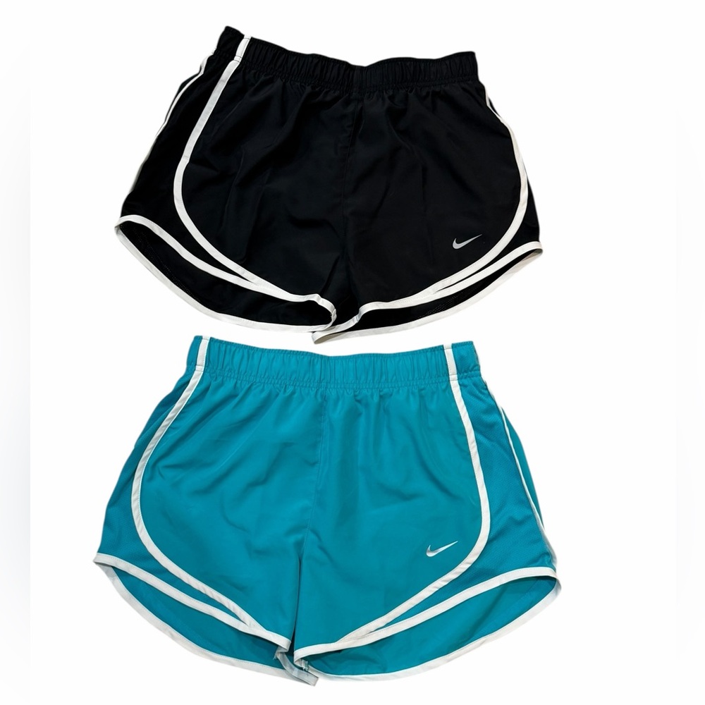 NIKE Dri-Fit RUNNING TRAINING SHORTS BUNDLE Size Small Black Blue NWT Women’s